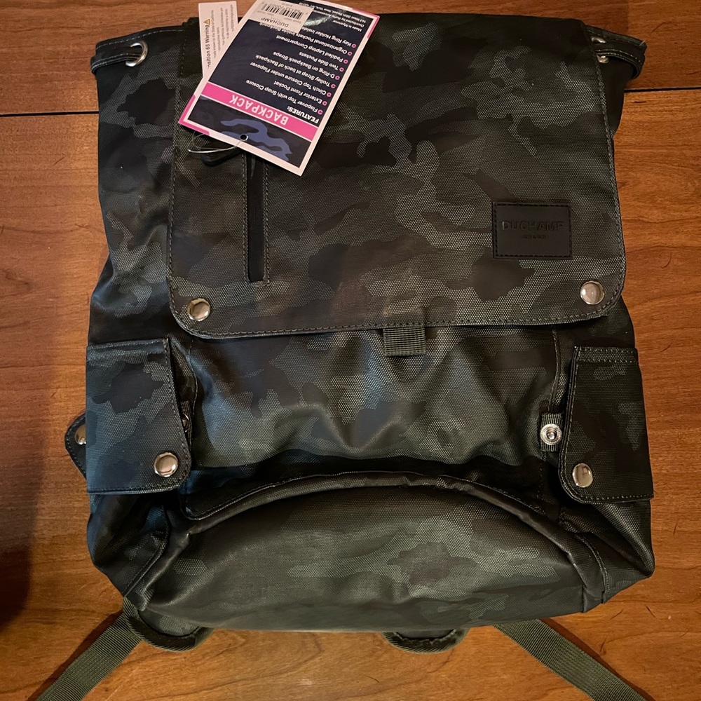 DUCHAMP Flapover Camo Backpack